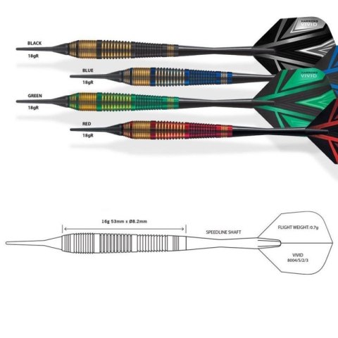 Rzutki Harrows Vivid Softip HS-TNK-000013783