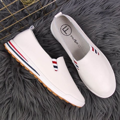 Tenisówki slip on Filippo W PAW313 białe