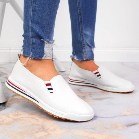 Tenisówki slip on Filippo W PAW313 białe