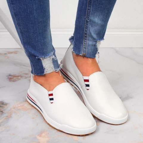 Tenisówki slip on Filippo W PAW313 białe