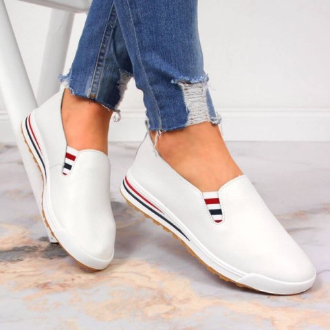 Tenisówki slip on Filippo W PAW313 białe