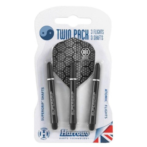 Harrows Twin Pack shafty Supergrip + piórka Atomic HS-TNK-000013681 Harrows Twin Pack shafty Supergrip + piórka Atomic HS-TNK-000013681