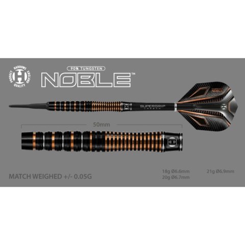 Rzutki Harrows Noble 90% Softip HS-TNK-000016012