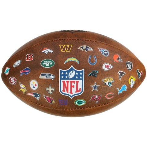 Piłka Wilson NFL Official Throwback 32 Team Logo Ball WTF1758XBNF32 Piłka Wilson NFL Official Throwback 32 Team Logo Ball WTF1758XBNF32