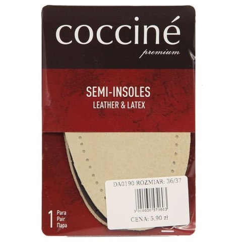 Wkładki Coccine skórzane półwkładki na lateksie DA0190 Wkładki Coccine skórzane półwkładki na lateksie DA0190