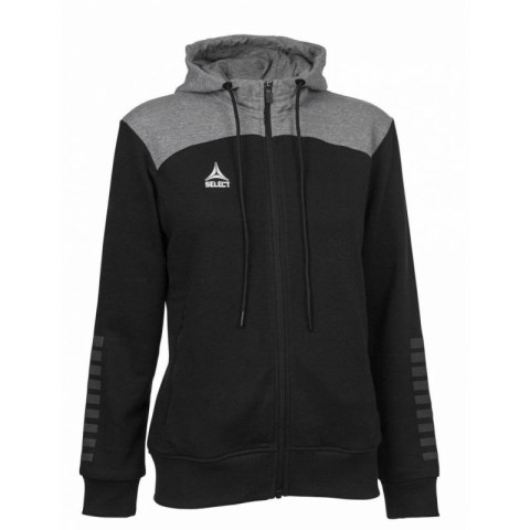 Bluza Select Oxford Zip Hoodie Women czarno/ szara