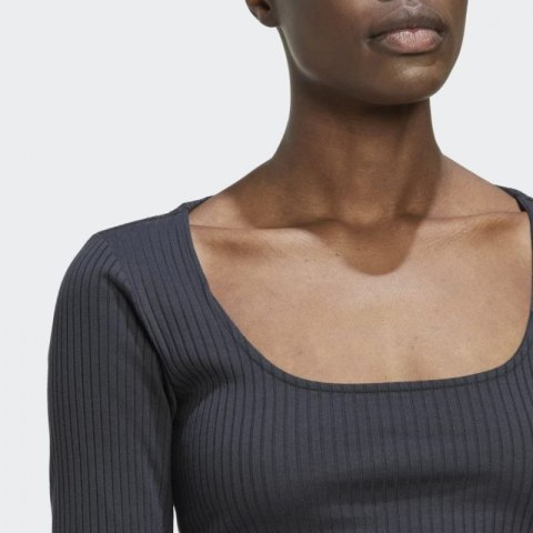 Koszulka adidas Studio Lounge Ribbed Cropped Long Sleeve Tee W HH8502 Koszulka adidas Studio Lounge Ribbed Cropped Long Sleeve Tee W HH8502