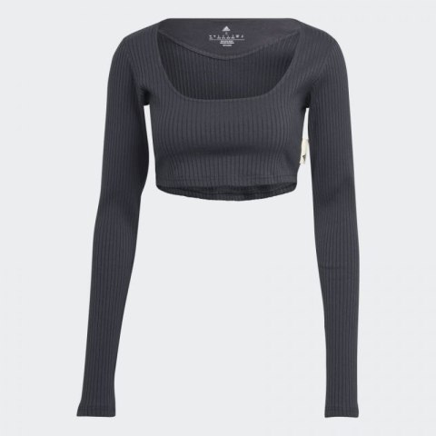 Koszulka adidas Studio Lounge Ribbed Cropped Long Sleeve Tee W HH8502 Koszulka adidas Studio Lounge Ribbed Cropped Long Sleeve Tee W HH8502
