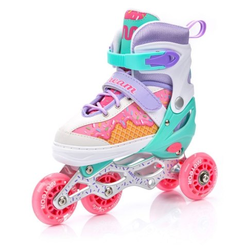 Rolki Meteor 4w1 Cream L 38-41 10143