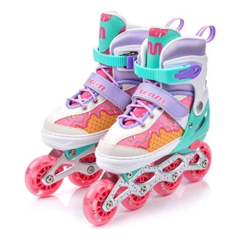 Rolki Meteor 4w1 Cream L 38-41 10143