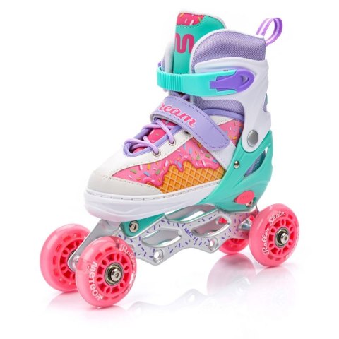 Rolki Meteor 4w1 Cream L 38-41 10143