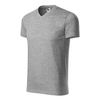 Koszulka Malfini Heavy V-neck M MLI-11112 ciemnoszary melanż