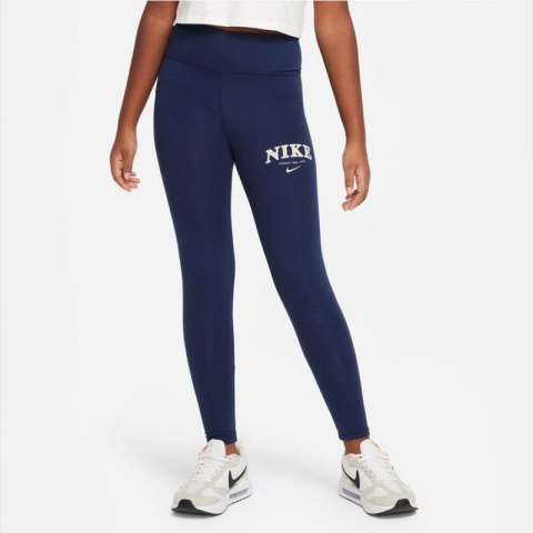 Legginsy Nike Sportswear Trend HW Lggng Prnt Jr FD0889-410 Legginsy Nike Sportswear Trend HW Lggng Prnt Jr FD0889-410
