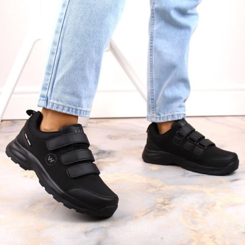 Buty trekkingowe na rzepy Vanhorn W WOL168 czarne