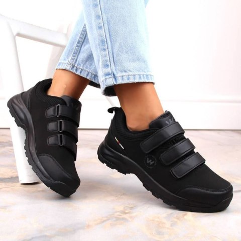 Buty trekkingowe na rzepy Vanhorn W WOL168 czarne