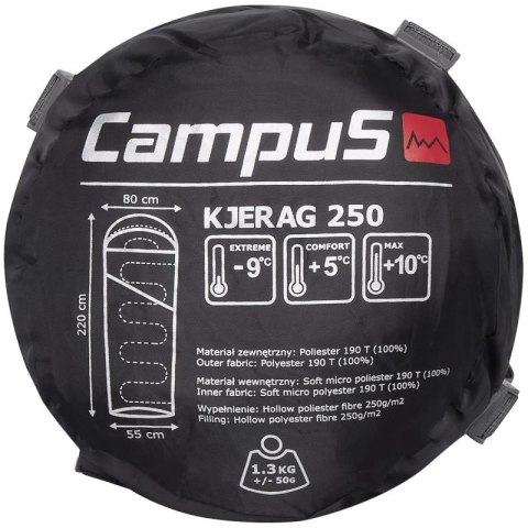 Śpiwór Campus Kjerag 250 Left Sleeping Bag CUL702123200 Śpiwór Campus Kjerag 250 Left Sleeping Bag CUL702123200