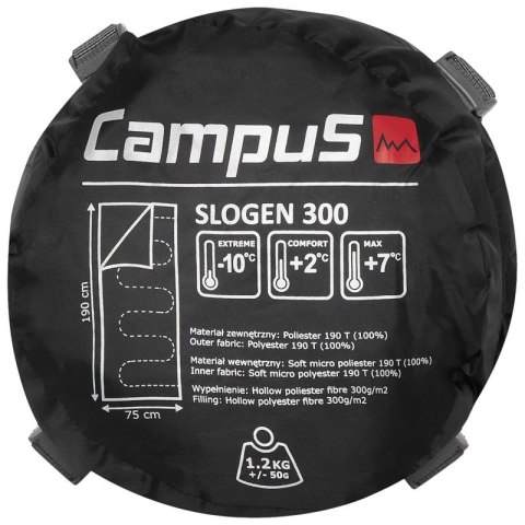 Śpiwór Campus Slogen 300 Left Sleeping Bag CUL701123404 Śpiwór Campus Slogen 300 Left Sleeping Bag CUL701123404