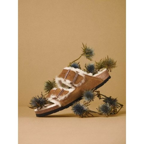 Klapki Birkenstock Arizona Shearling Mink W 1001135