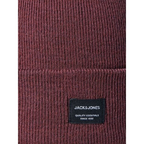 Czapka Jack & Jones Jacdna Beanie Noos M 12092815 bordowa