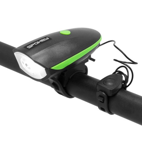Lampka rowerowa z klaksonem Spokey Raini SPK-942714