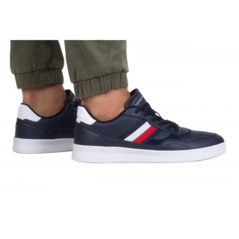Buty Tommy Hilfiger Court Cupsole Retro Lth Stripes M FM0FM04828 DW5 Buty Tommy Hilfiger Court Cupsole Retro Lth Stripes M FM0FM04828 DW5