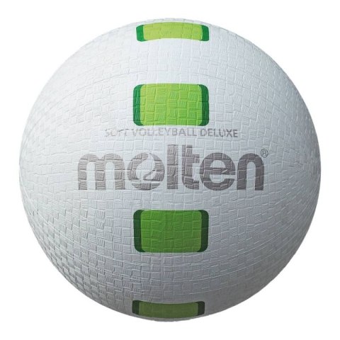 Piłka do siatkówki Molten Soft Volleyball Deluxe S2Y1550-WG Piłka do siatkówki Molten Soft Volleyball Deluxe S2Y1550-WG