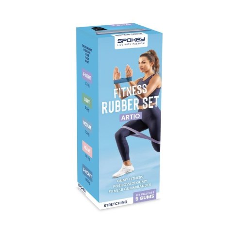 Zestaw gum fitness Spokey Artio SPK-943648 Zestaw gum fitness Spokey Artio SPK-943648