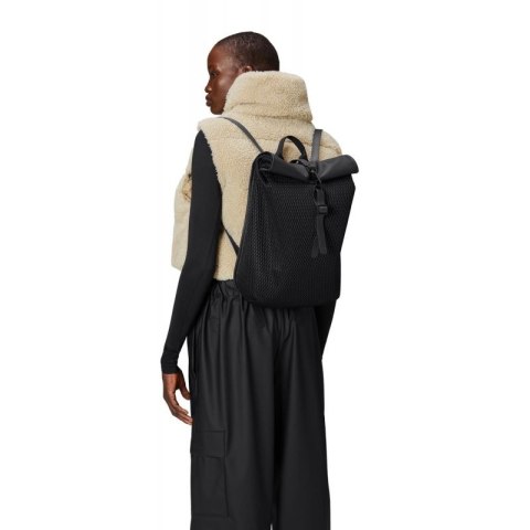 Plecak Rains Rolltop Rusksack Mesh Mini Black W3 13350 01 Plecak Rains Rolltop Rusksack Mesh Mini Black W3 13350 01