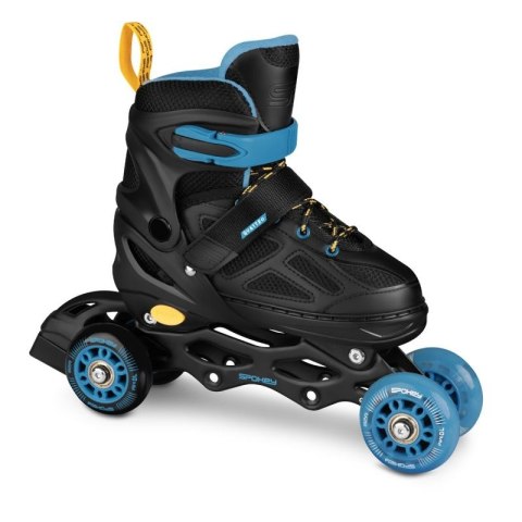 Łyżworolki Spokey Quattro 4IN1 SPK-943432 roz. 30-33 BK/DBL Łyżworolki Spokey Quattro 4IN1 SPK-943432 roz. 30-33 BK/DBL