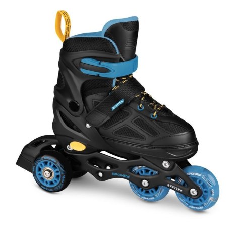 Łyżworolki Spokey Quattro 4IN1 SPK-943432 roz. 30-33 BK/DBL Łyżworolki Spokey Quattro 4IN1 SPK-943432 roz. 30-33 BK/DBL