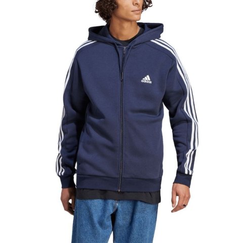 Bluza adidas Essentials Fleece 3-Stripes Full-Zip Jr IJ6478 Bluza adidas Essentials Fleece 3-Stripes Full-Zip Jr IJ6478