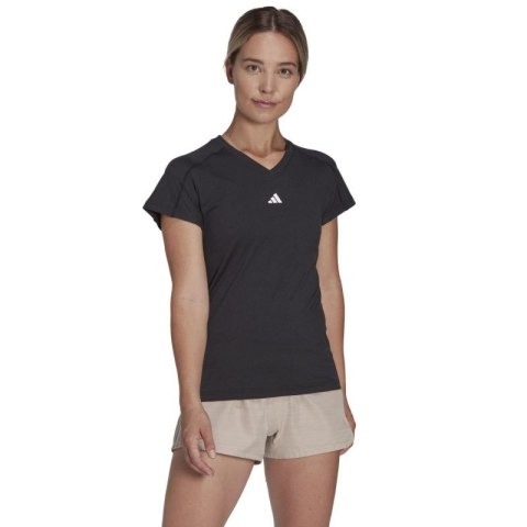 Koszulka adidas Aeroready Train Essentials Minimal Branding V-Neck Tee W HN5543 Koszulka adidas Aeroready Train Essentials Minimal Branding V-Neck Tee W HN5543