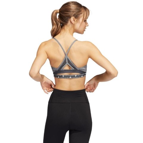Stanik sportowy adidas Aeroreact Training Light-Support 3-Stripes Bra W HC7870