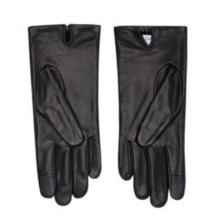 Rękawiczki Calvin Klein Re-lock Debossed Leather Gloves W K60K609975
