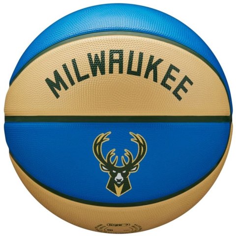 Piłka do koszykówki Wilson NBA Team City Edition Milwaukee Bucks Ball WZ4016517ID Piłka do koszykówki Wilson NBA Team City Edition Milwaukee Bucks Ball WZ4016517ID