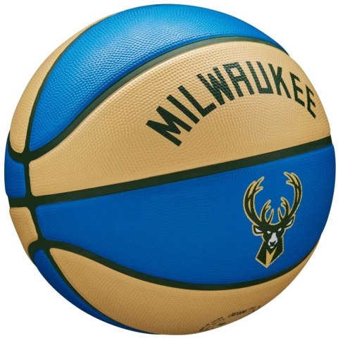 Piłka do koszykówki Wilson NBA Team City Edition Milwaukee Bucks Ball WZ4016517ID Piłka do koszykówki Wilson NBA Team City Edition Milwaukee Bucks Ball WZ4016517ID