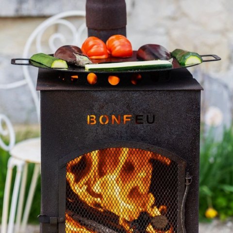 Kominek ogrodowy BonFeu BonCarré rdzawy 3503R Kominek ogrodowy BonFeu BonCarré rdzawy 3503R
