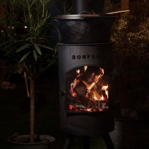 Kominek ogrodowy Bonfeu Bongiano Sp 3001 czarny