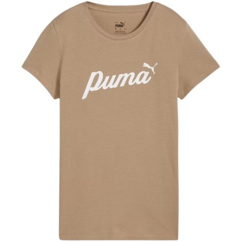 Koszulka damska Puma ESS+Script beżowa 679315 67 Koszulka damska Puma ESS+Script beżowa 679315 67