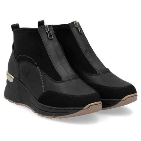 Botki na koturnie Rieker W N6361-00 RKR704