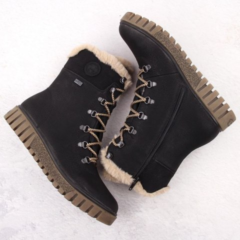 Botki z futerkiem Rieker W Y3424-00 RKR745
