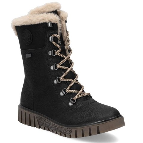 Botki z futerkiem Rieker W Y3424-00 RKR745