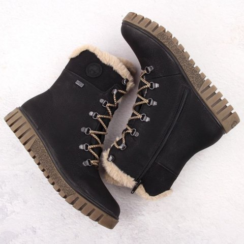 Botki z futerkiem Rieker W Y3424-00 RKR745
