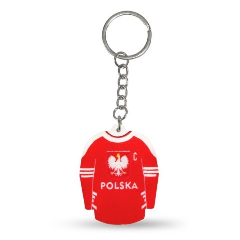 Brelok koszulka hokejowa Polska (Away) SREBBREKH-PL Brelok koszulka hokejowa Polska (Away) SREBBREKH-PL