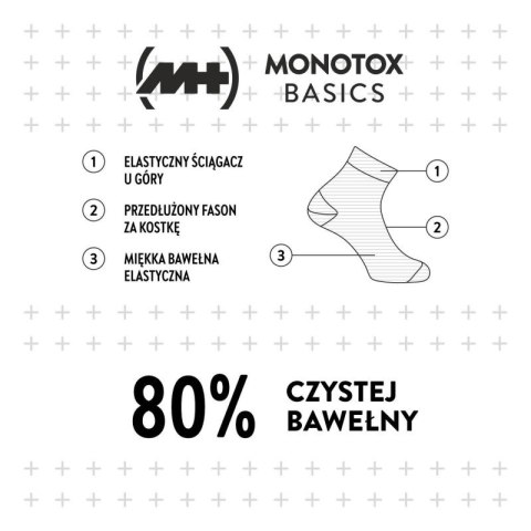 Skarpety Monotox Basics Ankle 3-Pack MX20006 Skarpety Monotox Basics Ankle 3-Pack MX20006