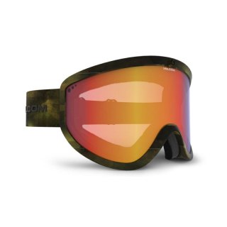 Gogle narciarskie damskie/męskie Volcom Footprints snowboardowe zimowe czerwone (VG0622303)