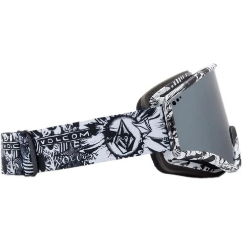 Gogle narciarskie damskie/męskie Volcom YAE OP ART/SILVER CHROME ochrona UV snowboardowe szare (VG0722318) Gogle narciarskie damskie/męskie Volcom YAE OP ART/SILVER CHROME ochrona UV snowboardowe szare (VG0722318)