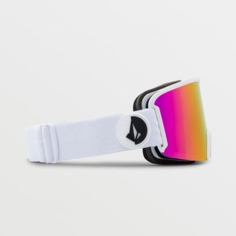 Gogle snowboardowe Volcom Garden Matte White/Pink Chrome ochrona UV różowe (VG0122101) Gogle snowboardowe Volcom Garden Matte White/Pink Chrome ochrona UV różowe (VG0122101)