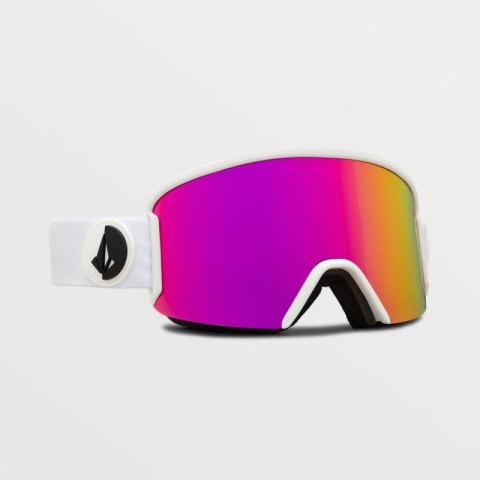 Gogle snowboardowe Volcom Garden Matte White/Pink Chrome ochrona UV różowe (VG0122101) Gogle snowboardowe Volcom Garden Matte White/Pink Chrome ochrona UV różowe (VG0122101)
