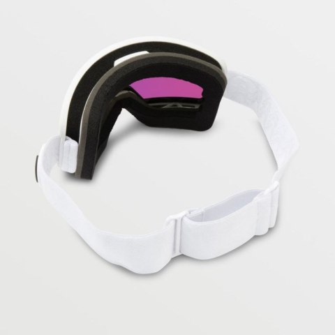 Gogle snowboardowe Volcom Garden Matte White/Pink Chrome ochrona UV różowe (VG0122101) Gogle snowboardowe Volcom Garden Matte White/Pink Chrome ochrona UV różowe (VG0122101)